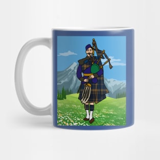 Scot With Bagpack Music Culture Mug